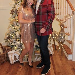 Lulu’s Light Up the Night Champagne Shift Small